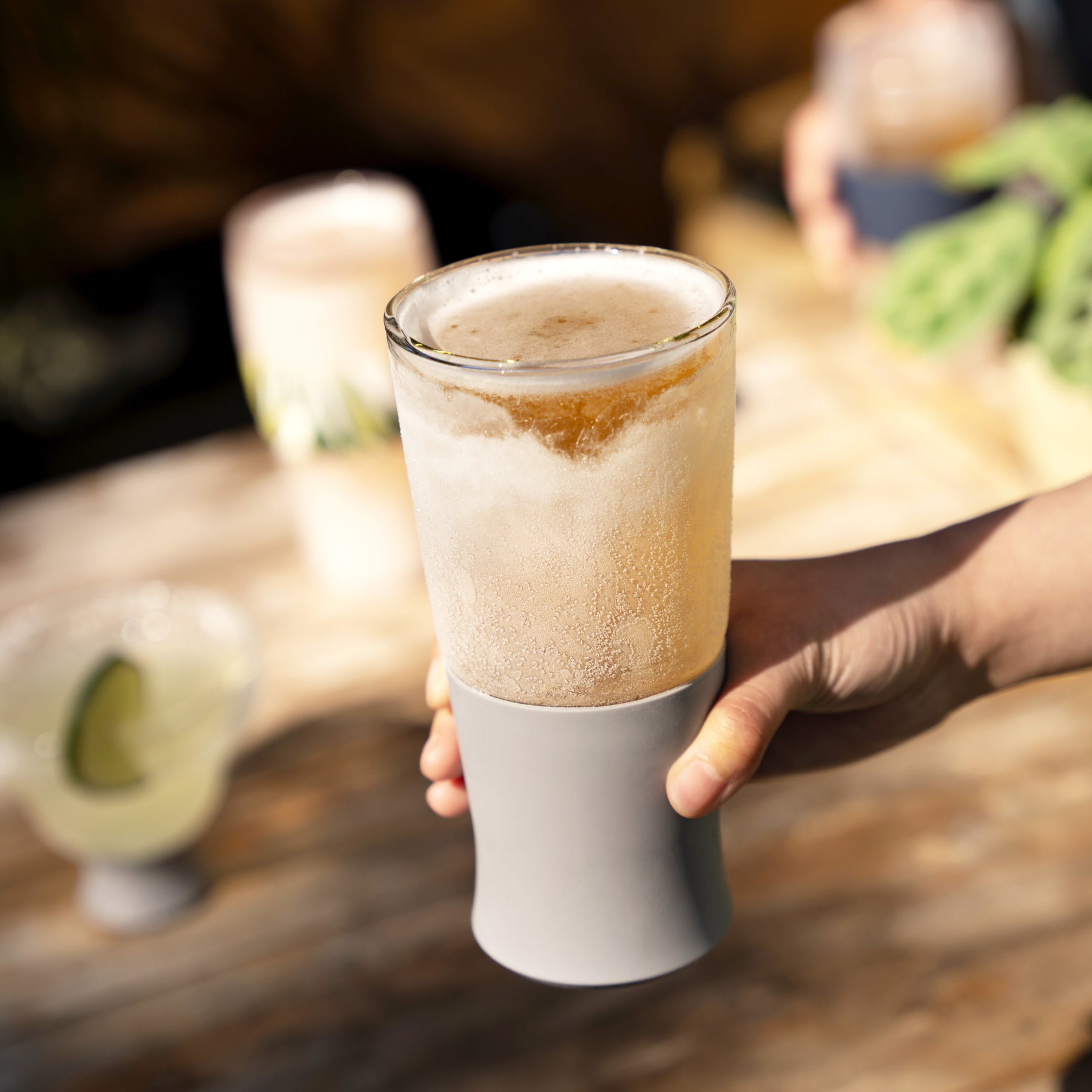 NO MORE WARM BEER. KEEP YOUR BREWS ICE COLD: Keep beer cold longer with insulated glasses! Enjoy this beer cup set with your favorite pilsner, IPA beer, stout, and more. If it's good in a frosty mug, it's even better in a Host Freeze Glass.