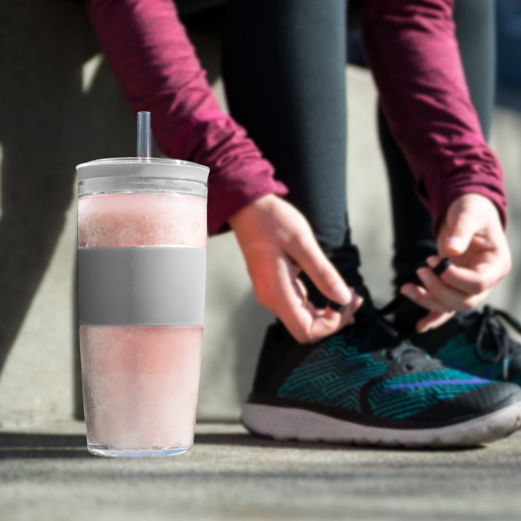 THE MAGIC IS IN THE GEL - The insulated plastic walls of these tumblers are filled with proprietary cooling gel. This works as a beverage chiller when frozen. Freeze for two hours to chill the tumbler gel and keep your drinks at ideal temperature.