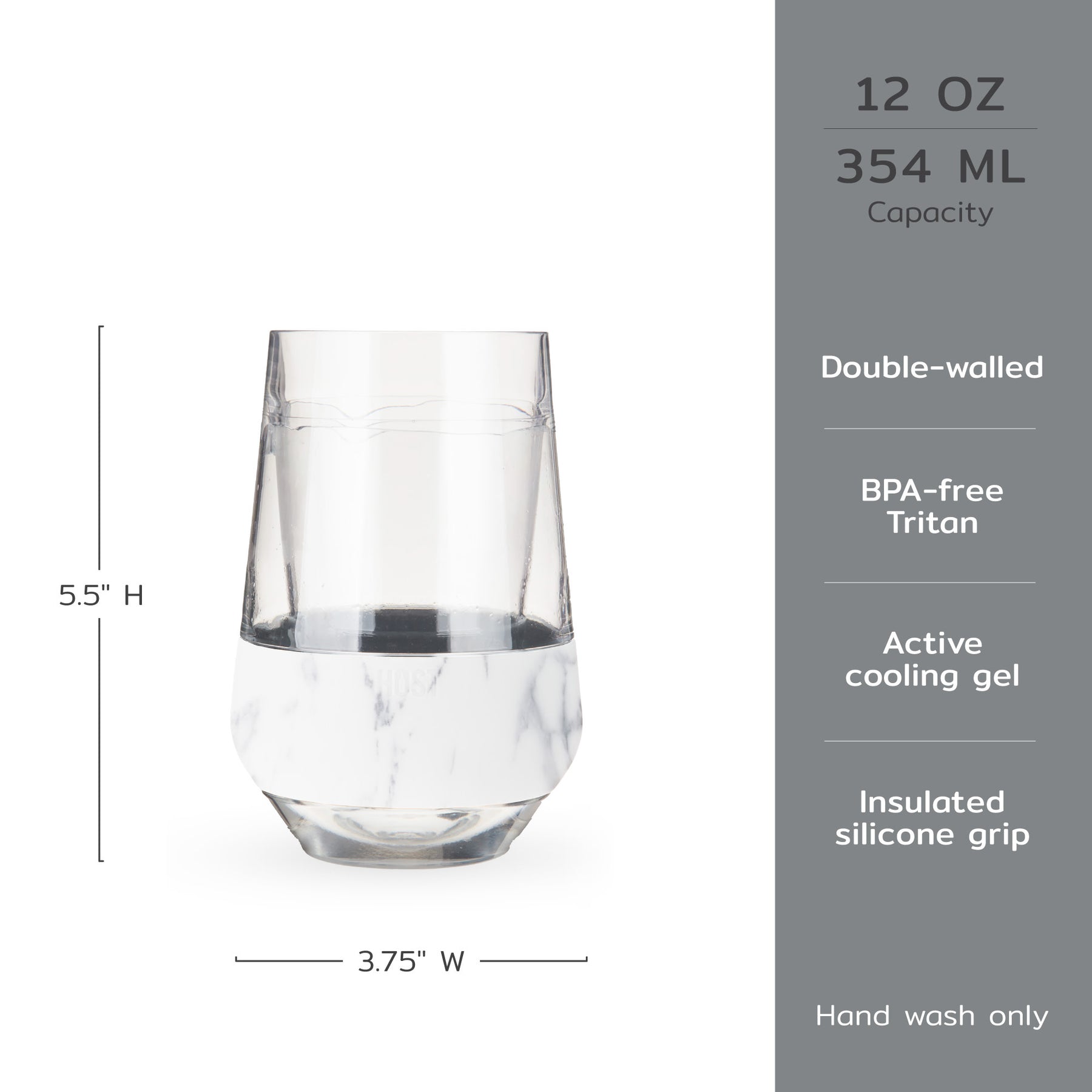 Wine FREEZEâ„¢ XL in Marble, Set of 2