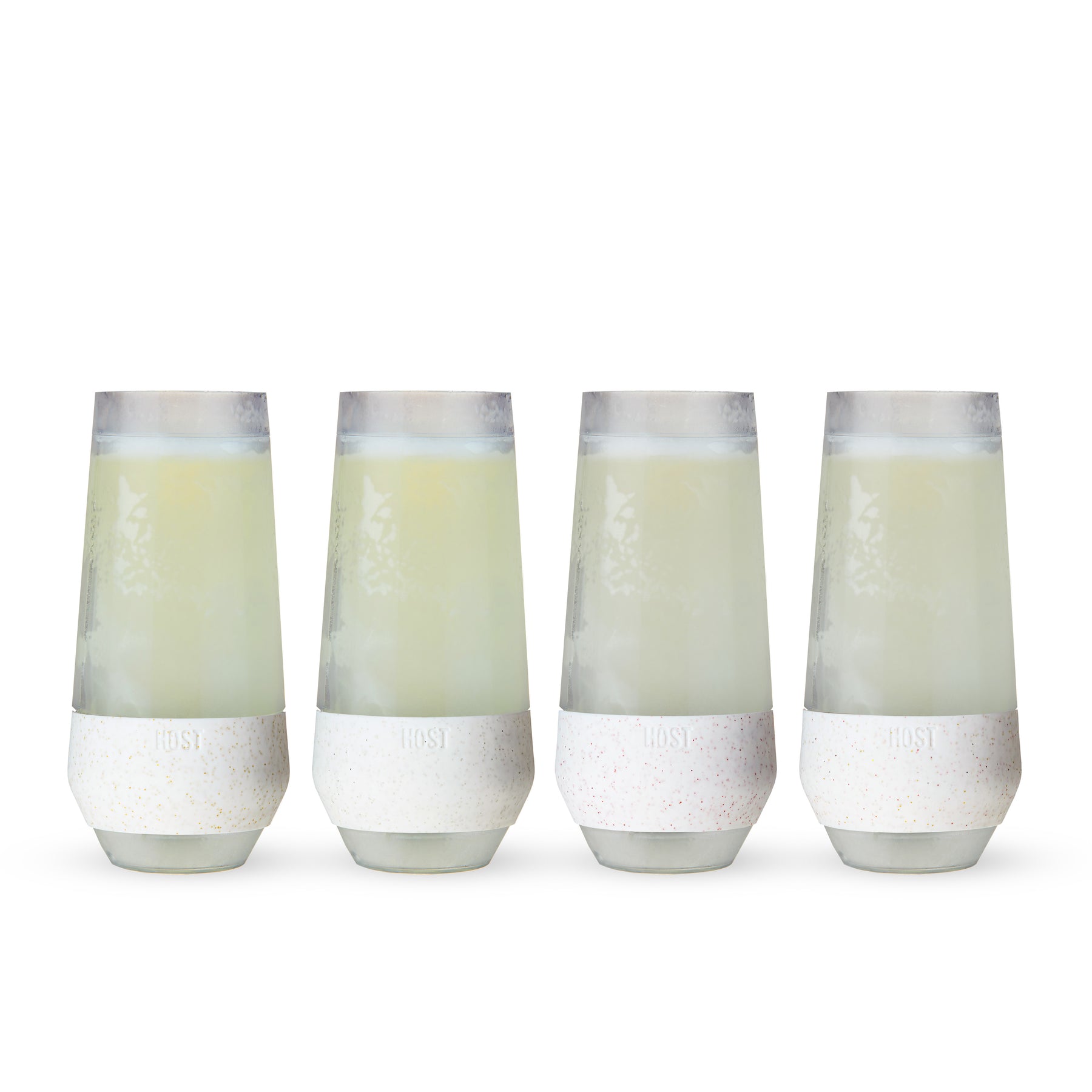 PERFECT FOR SPARKLING WINE OR CHAMPAGNE COCKTAILS - Achieving the ideal serving temperature for prosecco and champagne is possible with this set of stemless wine glasses. Each tumbler maintains wine’s temperature better than a glass champagne flute.