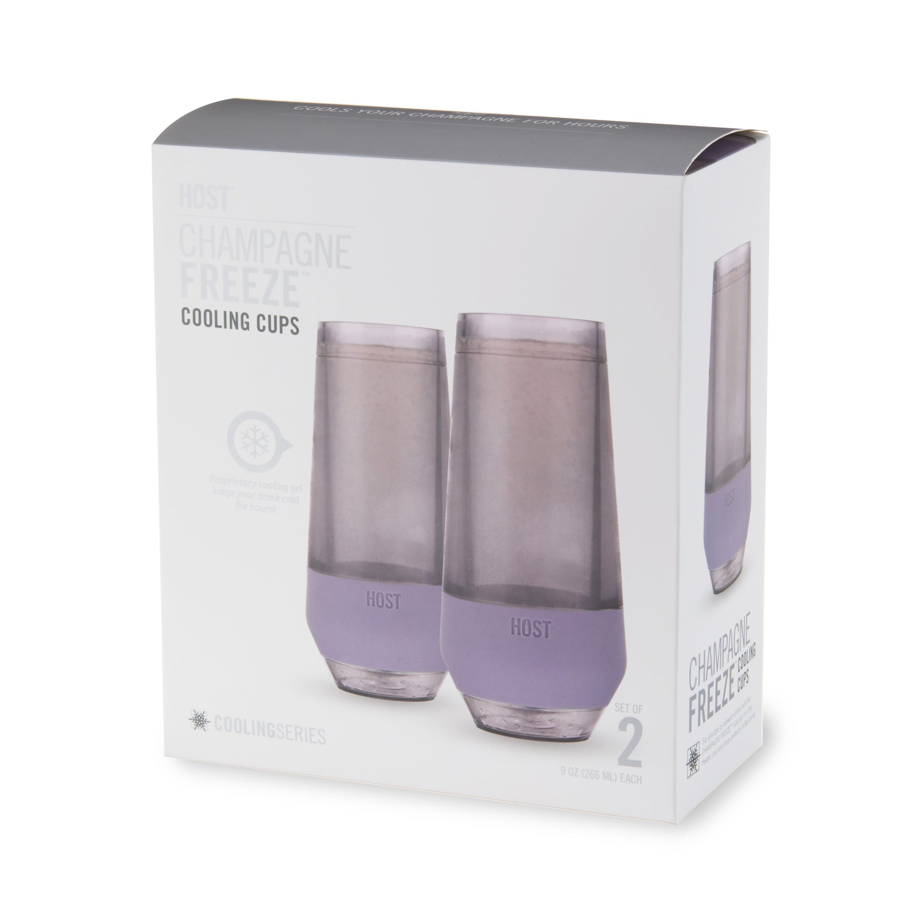 Champagne FREEZEâ„¢ in Deep Lilac, Set of 2