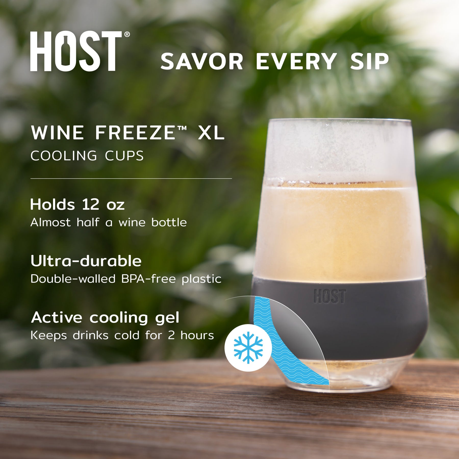 Wine FREEZEâ„¢ XL in Marble, Set of 2