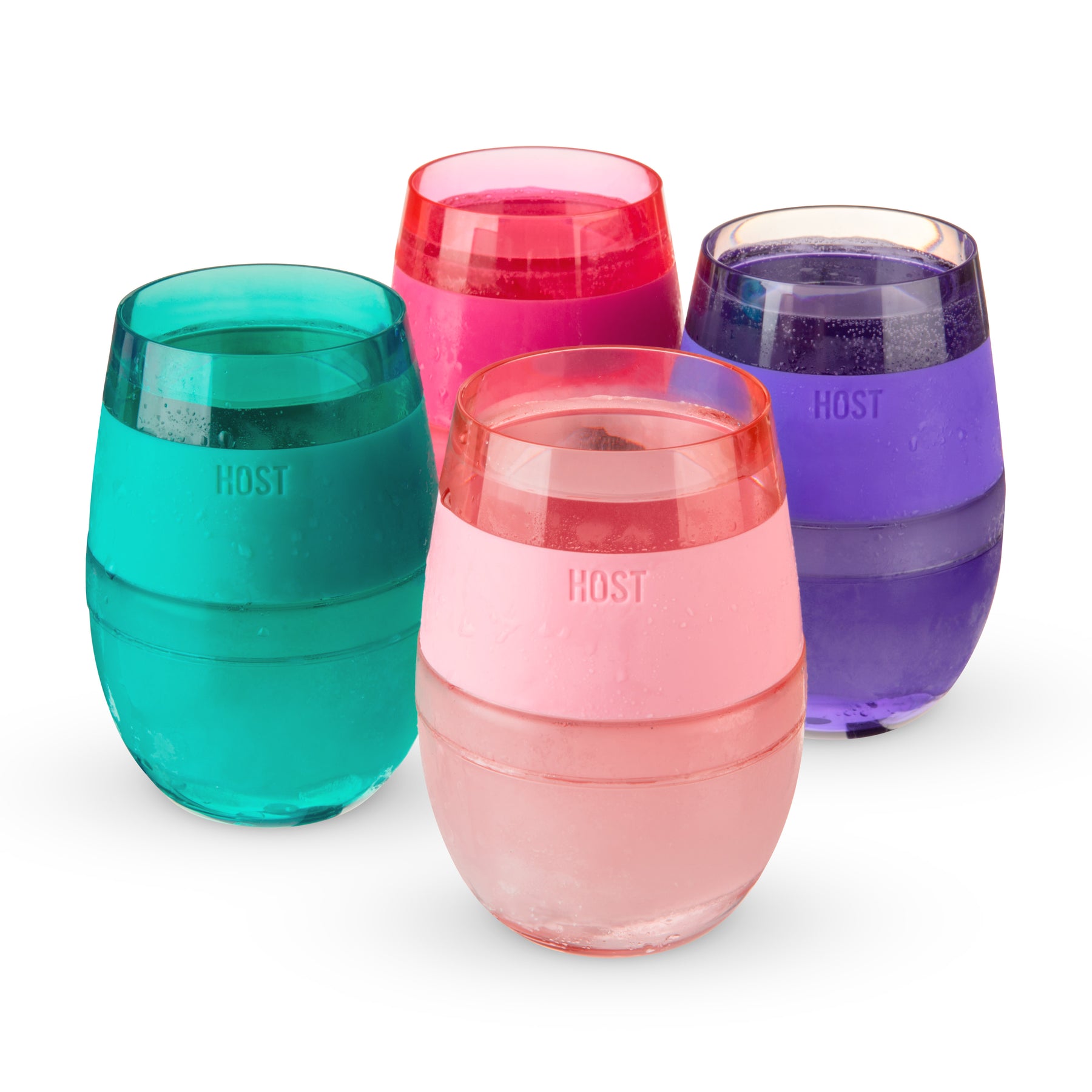 PERFECT FOR ALL WINES Achieving the ideal serving temperature for every wine is possible with this set of stemless wine glasses. Each wine tumbler maintains wine’s temperature better than a normal wine glass