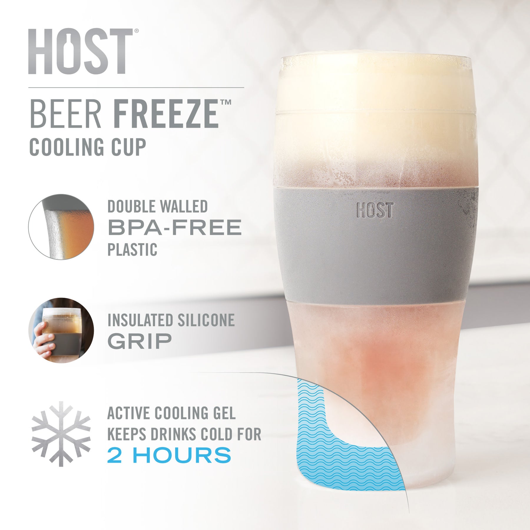 INNOVATIVE GIFT FOR THE CRAFT BEER LOVER WHO HAS EVERYTHING - This insulated freezer beer glass is the perfect gift for dad on Father's Day, but suitable for men & women at any holiday. Anyone who enjoys functional accessories will love this beer glass