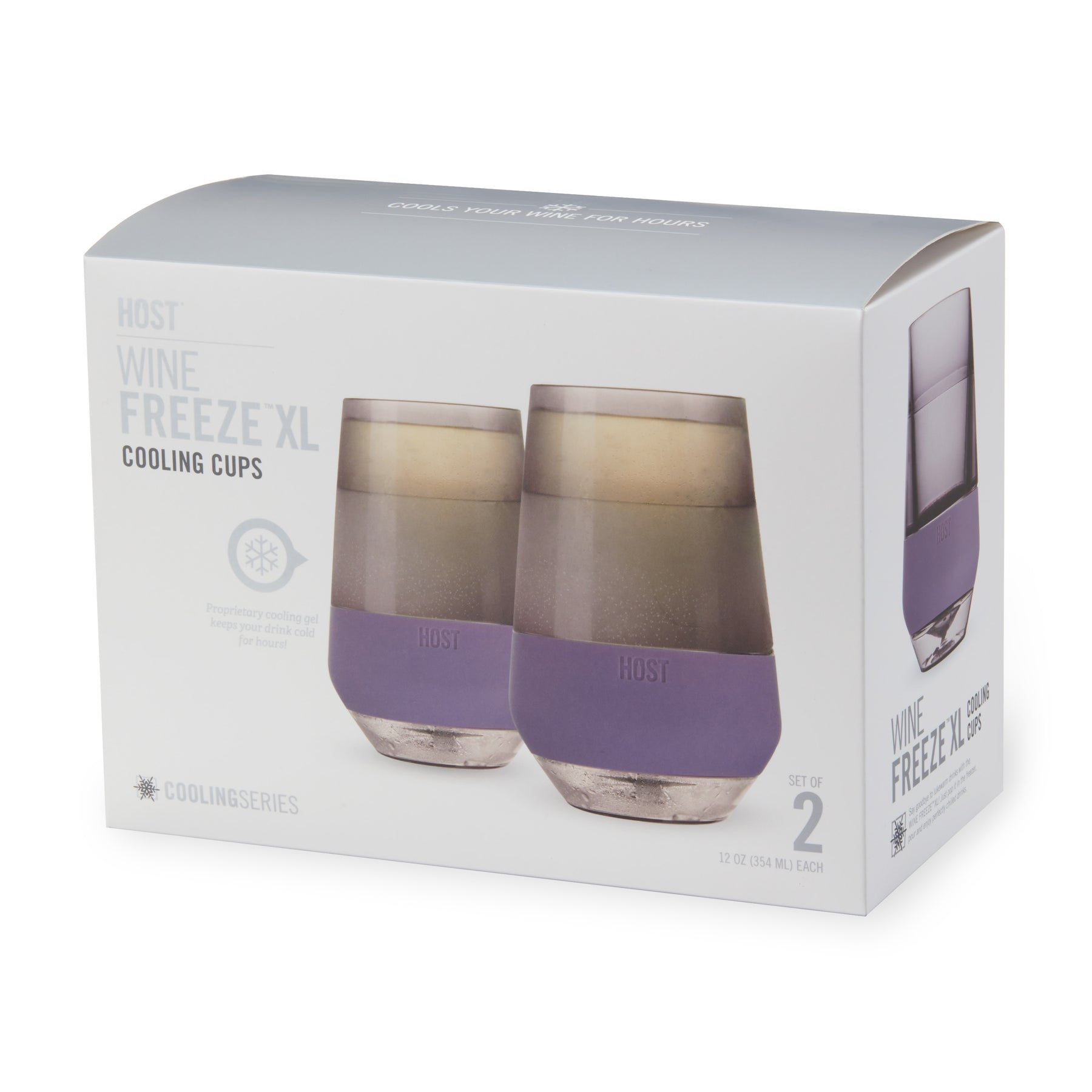 Wine FREEZEâ„¢ XL in Deep Lilac, Set of 2