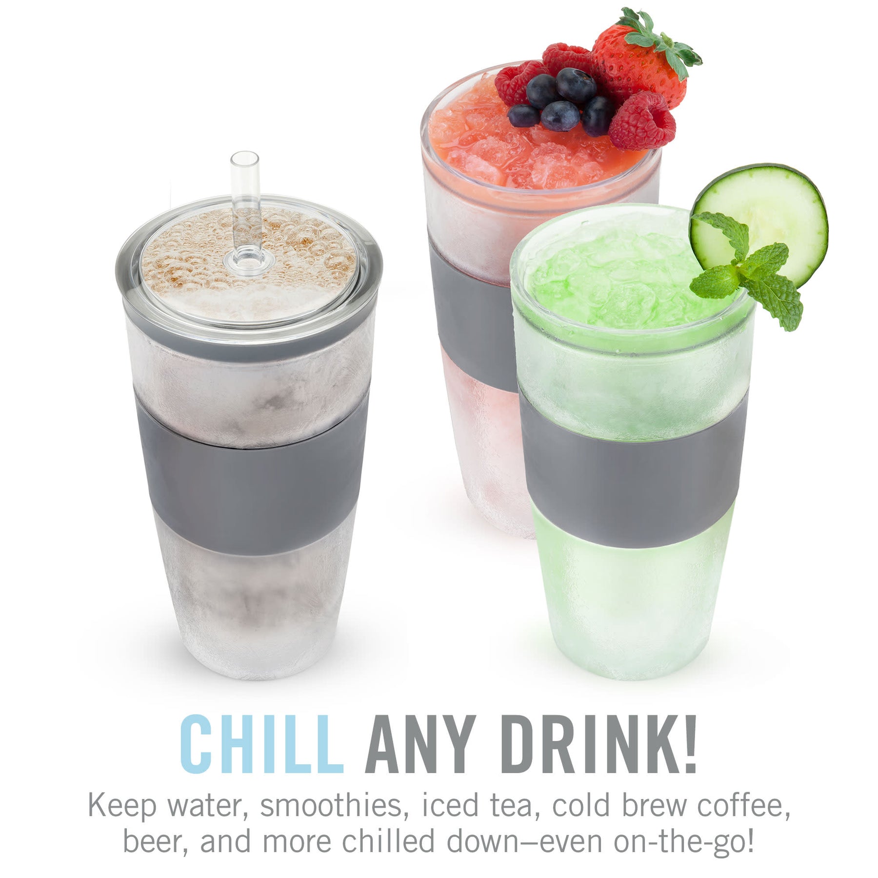 INNOVATIVE TRAVEL-FRIENDLY GIFT - This daily carry portable travel tumbler is a great, useful gift for gadget-loving coffee drinkers or anyone who loves staying hydrated on the go. Kitchen gadgets are rarely so useful!