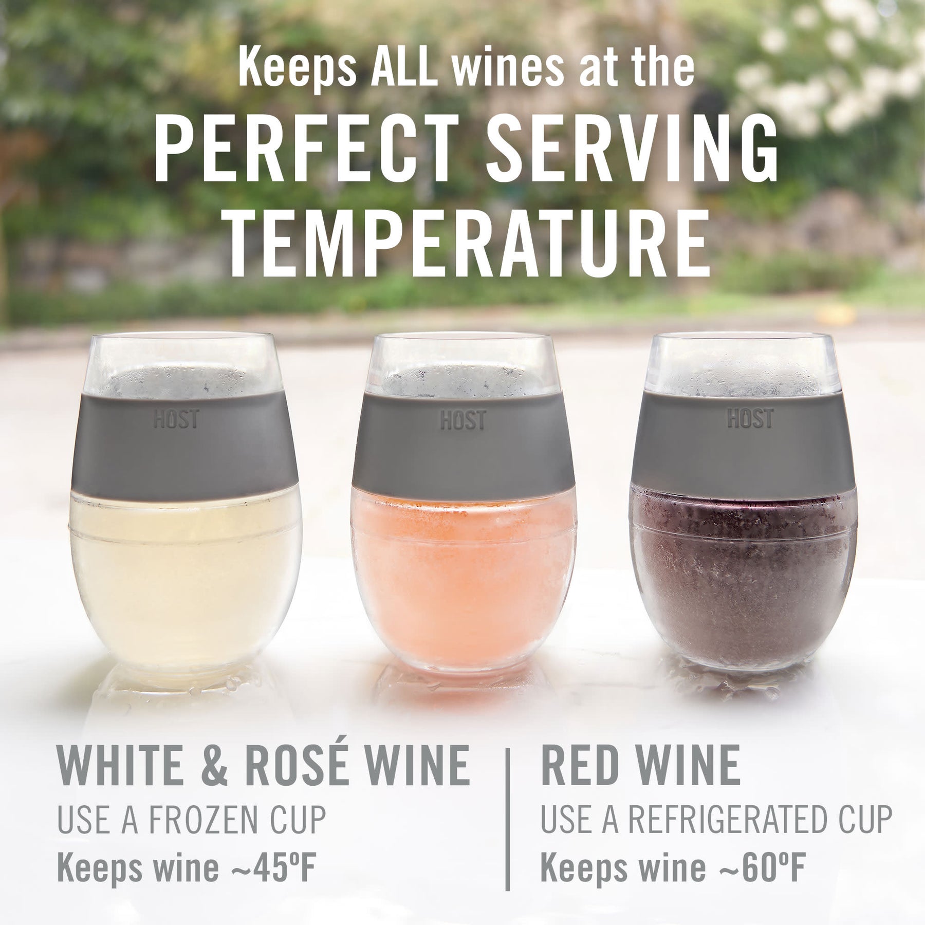 Wine FREEZE™ in Gray, Set of 2