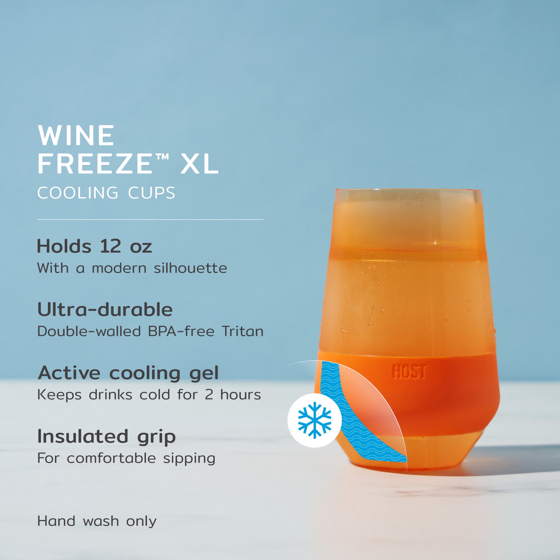 Wine FREEZEâ„¢ XL in Vivid Tinted Multicolor, Set of 4