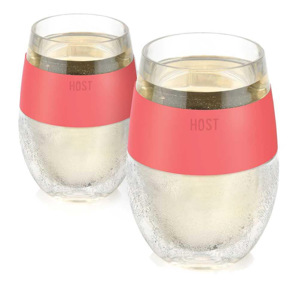 PERFECT FOR ALL WINES Achieving the ideal serving temperature for every wine is possible with this set of stemless wine glasses. Each wine tumbler maintains wine’s temperature better than a normal wine glass