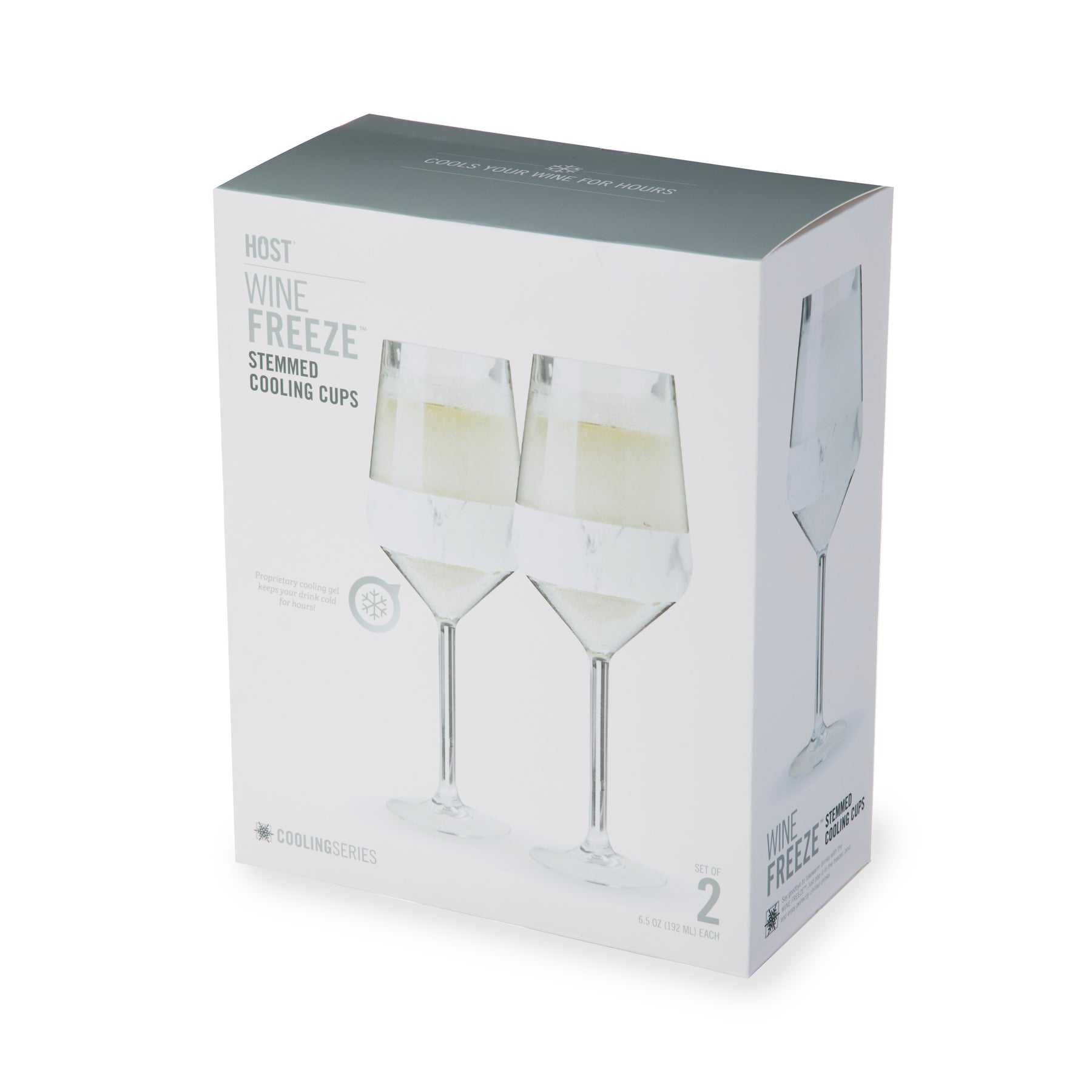 Stemmed Wine FREEZEâ„¢ in Marble, Set of 2