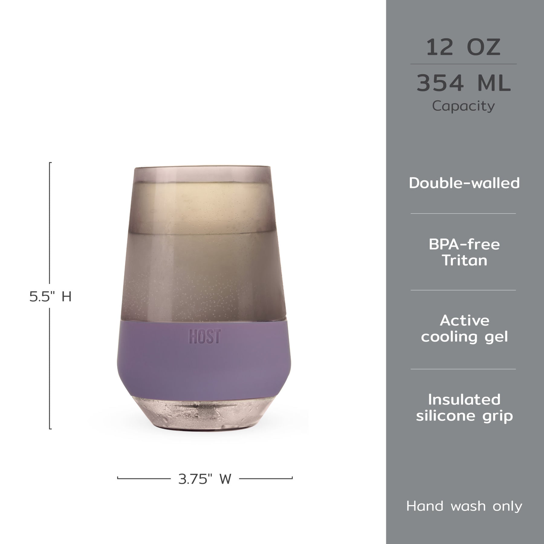 Wine FREEZEâ„¢ XL in Deep Lilac, Set of 2